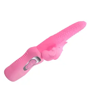 Netter Elefant Vibrator One-key-Heizung Zunge Klitoris Vibrator Schaukel Zunge Stumm Wasserdicht G spot Klitoris Vibrator Für Frau