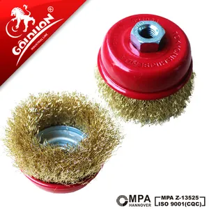 GOLDLION Copper Wire Cup Brush For Rust And Oil Painting Polishing