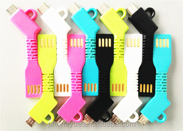 Date super flexible silicone porte-clés key-forme usb câble micro usb câble