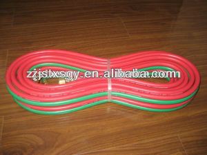 خرطوم لحام مطاطي EPDM مقاس 1/4 بوصة × 50 قدم مع وصلات نحاسية مقاس 9/16 بوصة، خرطوم مزدوج لمعدات اللحام والقطع - Product Image 4