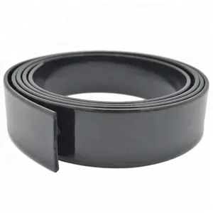 Black Leather Texture High Tenacity Cycling Silicone TPU Coated Nylon WebbingためLeather Men Belt