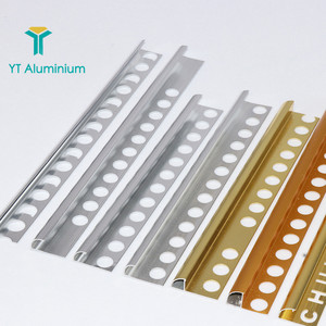 Bright <span class=keywords><strong>Chrome</strong></span> Quadrant Nhôm Tile Trim Profiles Đối Với Góc Tile Beading - Product Image 6