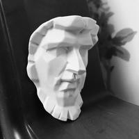 Mini statue de dieu grec en résine blanche Pure, statue de tête artistique antique, mini statue de buste