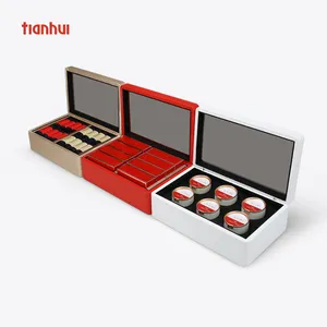 Tianhui роскошный оригинальный дизайн из искусственной кожи, подарочная упаковочная чайная коробка