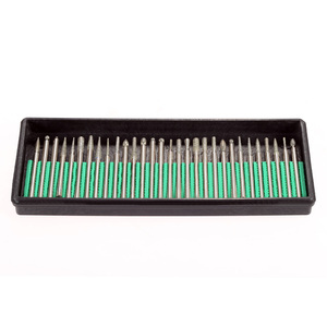 Hilda-accessoires pour mini perceuse, têtes de meulage diamant galvanisé, jeu de mèches pour le bricolage, outil rotatif, accessoires de meulage <span class=keywords><strong>Dremel</strong></span>, 30 pièces - Product Image 2