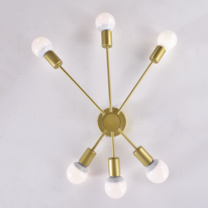 Blanco cálido 6 bombillas E26 KC certificado luz de techo hogar Decoración escandinavo lámpara - Product Image 3