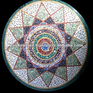 Tablero de Mesa de Mosaico de Piedra - Product Image 1