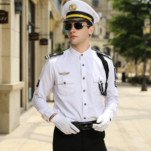 Uniforme Estiva da Uomo per <span class=keywords><strong>Guardie</strong></span> di Sicurezza, Design per Aeroporti, Camicia da Guardia di Sicurezza Bianca - Product Image 4