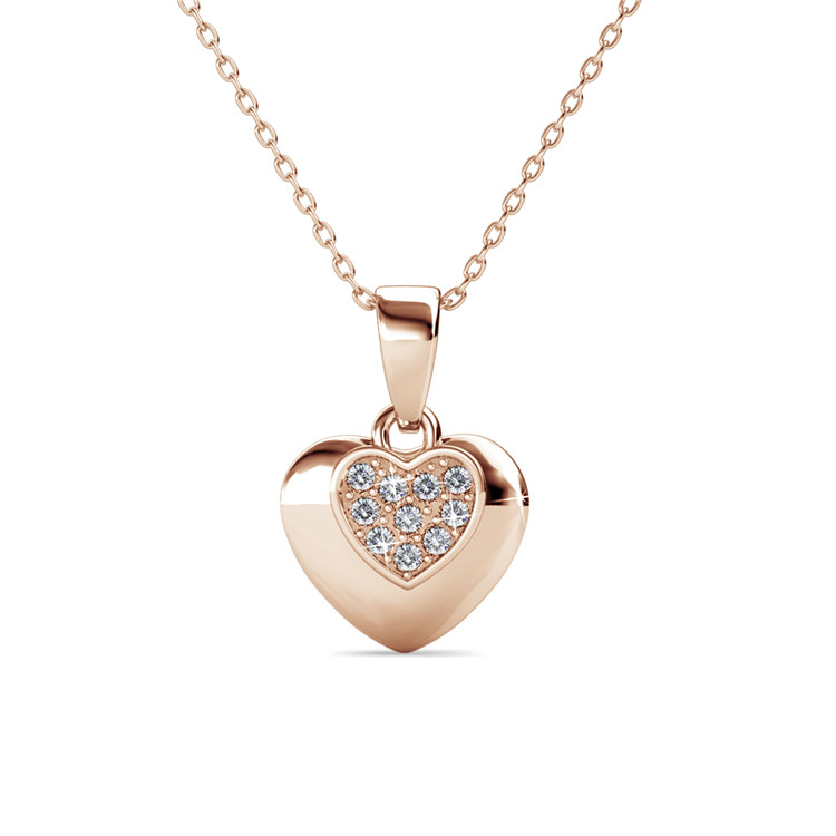 Brass With 18k Rose Gold Plated Luxury Brand Inspired Necklace