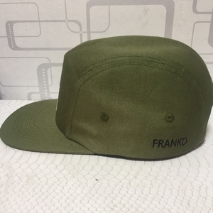 OEM esercito verde bianco cotone piatto bordo campo cappello etichetta logo personalizzato 5 pannello <span class=keywords><strong>Cap</strong></span> per gli uomini