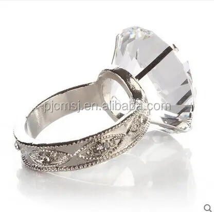 Newest Decorative Diamond Crystal Napkin Ring For Wedding