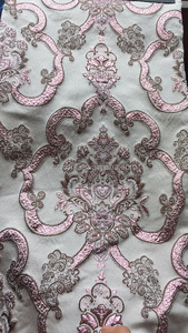 G/m² doppelseitiger Polyester Africa Metallic Jacquard Brokat Stoff für Büro partys und Hochzeits kleider für Mädchen - Product Image 3