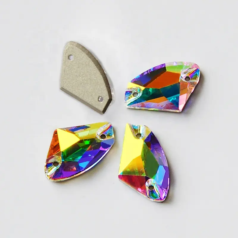 YANRUO — pierres cousues sur des cristaux 3256, strass artisanaux en verre cousus sur des pierres cousues sur des cristaux, accessoires pour vêtements en verre