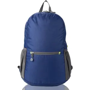 600D polyester rpet eco recycled beach bag shopping tote rpet rucksack rpet Packable Backpack