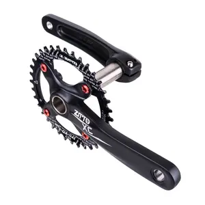 ZTTO एमटीबी माउंटेन बाइक Crankset क्रैंक और चेन अंगूठी संकीर्ण विस्तृत बीसीडी 104