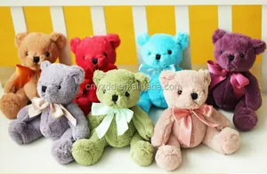 20 cm/7.87 "7 warna sedikit boneka binatang boneka beruang boneka mewah mainan bayi hadiah/kreatif lembut boneka beruang mainan mewah berwarna-warni
