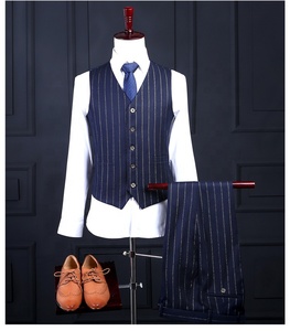 Traje de Novio a Rayas para Hombre, Talla Grande, Traje de Boda, Traje de Negocios, Traje de Padrino - Product Image 5