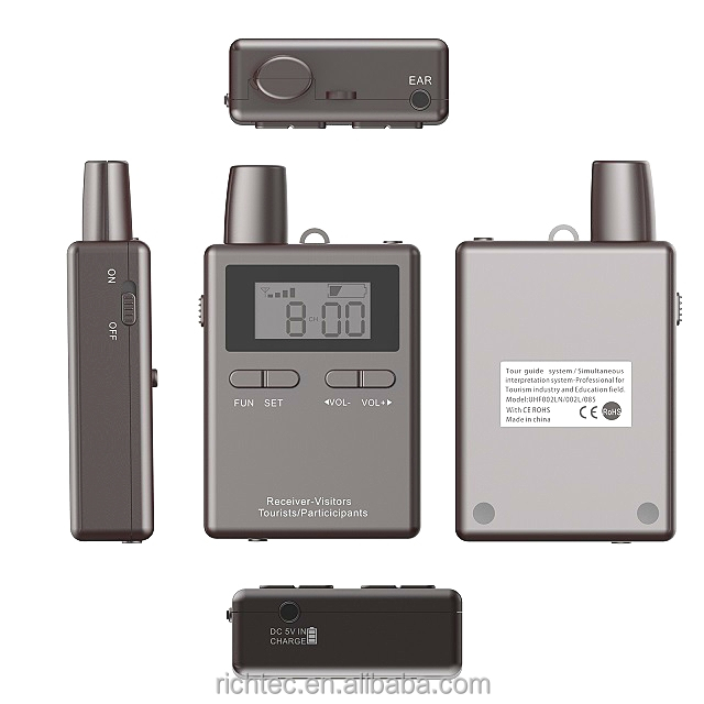 Son clair Professionnel Radio Hf Émetteur-Récepteur Sans Fil Tour Guide Système