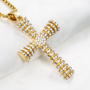 Marlary-<span class=keywords><strong>diamante</strong></span> <span class=keywords><strong>de</strong></span> imitación <span class=keywords><strong>de</strong></span> circón blanco para hombre y mujer, joyería <span class=keywords><strong>de</strong></span> moda chapada en oro <span class=keywords><strong>de</strong></span> 18K, collar con forma <span class=keywords><strong>de</strong></span> cruz <span class=keywords><strong>de</strong></span> Israel - Product Image 5