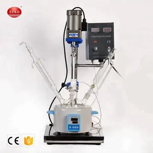 Electric Heating Continuous Stirred Tank Lab Glass Reactor