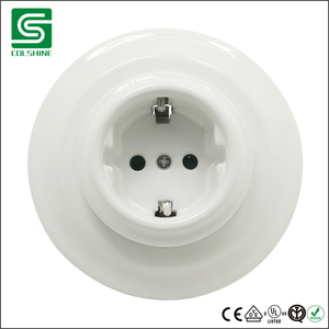 Enchufe eléctrico Retro de <span class=keywords><strong>porcelana</strong></span> montado en la pared - Product Image 6