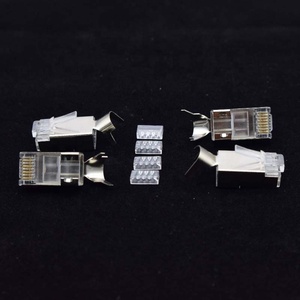 <span class=keywords><strong>RJ45</strong></span> CAT7 shielded cắm 8P8C Modular nối vàng mạ Ethernet LAN Cable End tốc độ cao mạng cắm - Product Image 2