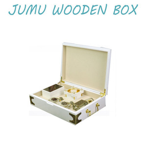 Piano Blanco acabado de laca de madera de lujo perfume caja de embalaje de regalo árabe - Product Image 2