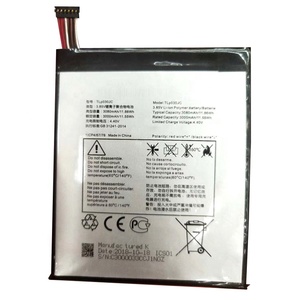 แบตเตอรี่ TLP030JC 3000mAh/3080mAh แบบชาร์จไฟได้สำหรับ Alcatel <span class=keywords><strong>One</strong></span> <span class=keywords><strong>Touch</strong></span> A3 XL 9008 9008X แบตเตอรี่ Li-ion 9008D - Product Image 2