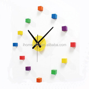 Reloj etiqueta de la pared 3d dulce corazón rojo modernos relojes de pared de la Torre Eiffel de reloj de tiempo - Product Image 2