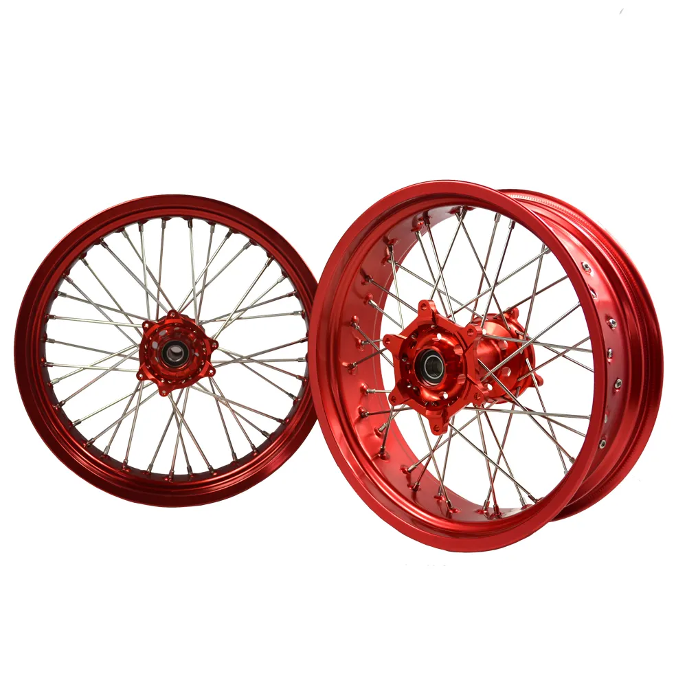중국 수리용 부품시장 17 "는 crf 250 알루미늄 바퀴를 위한 혼다 회의 바퀴를 위한 바퀴 한 벌을 17 인치 말했습니다