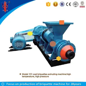 Coal / charcoal briquette extruder machine with Low consumption