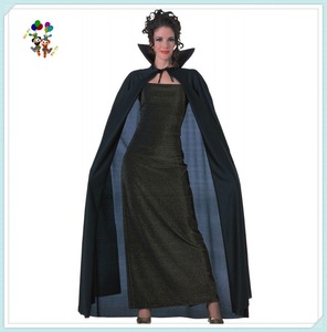 Robe fantaisie longue de couleur noire, <span class=keywords><strong>pas</strong></span> chère, pour fête d'<span class=keywords><strong>halloween</strong></span>, Capes pour adultes, HPC-1745 - Product Image 2