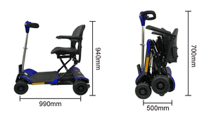 Scooter électrique pour adultes à 4 roues avec siège, batterie au lithium certifiée CE, pour intérieur - Product Image 3