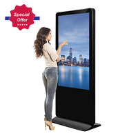 Table interactive multi-touch de 55 pouces avec support au sol, affichage numérique, télécommande