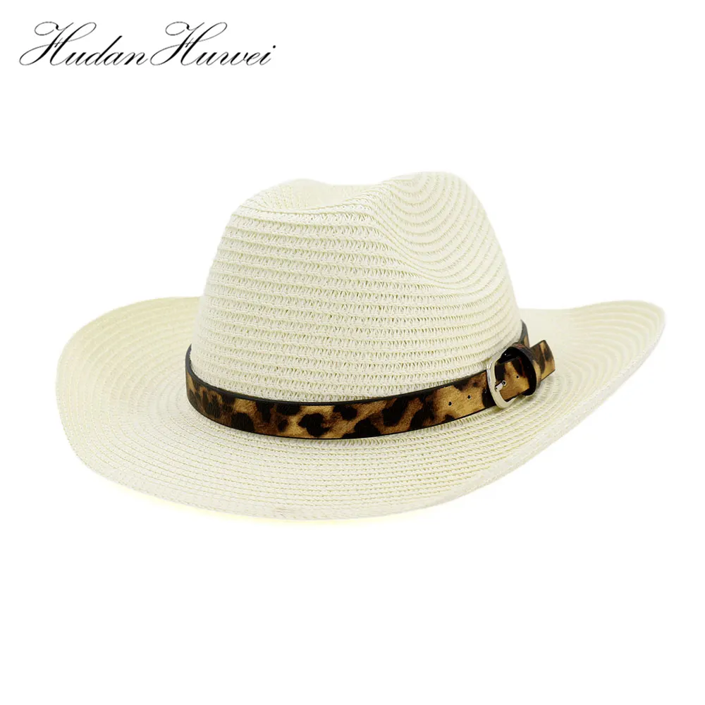 MenのStraw Cowboy Hat Artificial Handwork Beach Straw Hat Western American Style Sombreros Hat