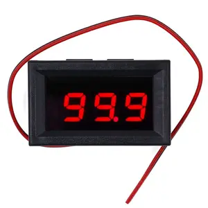 Kırmızı DC 5-120 V Yüksek Hassasiyetli Mini LED Ekran Dijital voltmetre Volt panel metre Voltmetre Motosiklet Araba