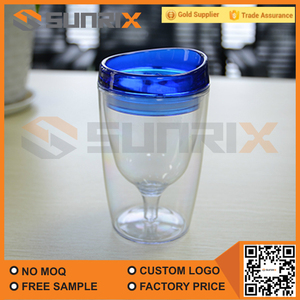 Personnalisé <span class=keywords><strong>250</strong></span> <span class=keywords><strong>ml</strong></span> à <span class=keywords><strong>double</strong></span> <span class=keywords><strong>paroi</strong></span> en plastique <span class=keywords><strong>verre</strong></span> à vin tasses - Product Image 5