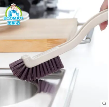 Boomjoy High Quality JY7052 L Shape Plastic Gap Cleaning Mini Brush For Household Cleaning