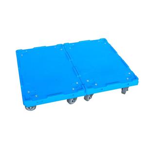 प्लास्टिक सामग्री भारी ड्यूटी डॉली 150 kg के साथ प्लेटफार्म बढ़ते उपकरण चलती टोकरा ट्राली - Product Image 3