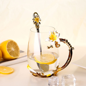 Plomo flor tazas regalo de bodas de <span class=keywords><strong>cristal</strong></span> artículos para el hogar - Product Image 5