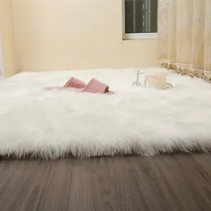 Custom large size Faux Sheepskin rug carpet