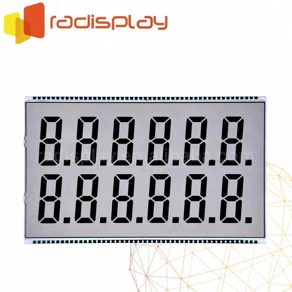 Panneau d'affichage avec distributeur de carburant Lcd, chiffres 6x2 TN 12