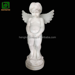 Di alta qualità in marmo bianco intagliato a mano giardino piccolo ragazzo pipì statua d'<span class=keywords><strong>angelo</strong></span> - Product Image 1