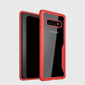 Hibrida Ponsel Jelas Kembali Menutupi untuk Samsung Galaxy S8 S8Plus S9 S9Plus S10 S10Plus S10E Note 8 Catatan 9 Case