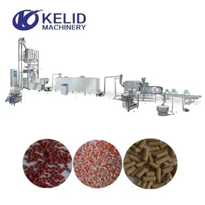 Floating Fish Feed Extruder Machine Full Automatic Pet Snack Food Animal Pellet Floating Fish Feed Extruder Machine