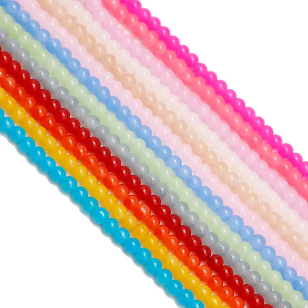 2019 Nieuwe Multicolor 6/8/10mm Handgemaakte Ronde Kralen Fancy Glas Losse Kralen strings Voor Sieraden Maken sieraden Accessoires