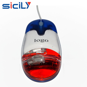 Souris d'eau optique, filaire, USB, cosmétique pour cadeau d'entreprise, remplie avec liquide, avec LOGO lumineux - Product Image 5