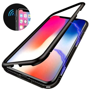 Top Sale Magnetic Adsorption Transparent Phone <strong>Case</strong> <strong>Metal</strong> Magnet <strong>Case</strong> for iphone X XR XS Max 11 Pro Max 12mini 13 14 Plus - Product Image 5