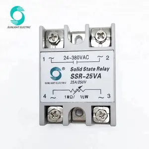 SSR-25VA 1M 1/2W 24-380VAC 输出 25A ssr 固态稳压器继电器