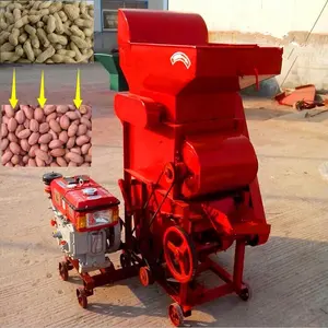 Oil Mill dust removal groundnut thresher cn hen peeler peanut sheller shelling thresher small 1 year Peanut peeling machine